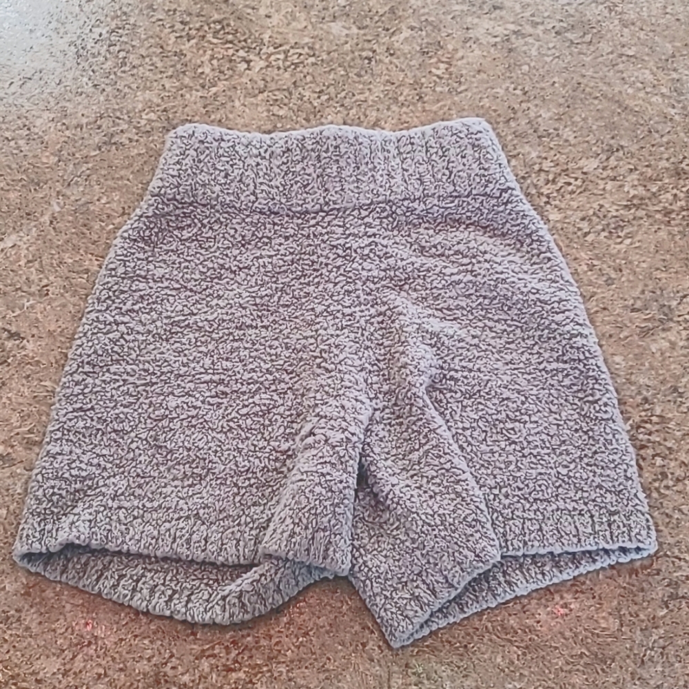 SKIMS Cozy Knit Shorts Small Medium Aqua